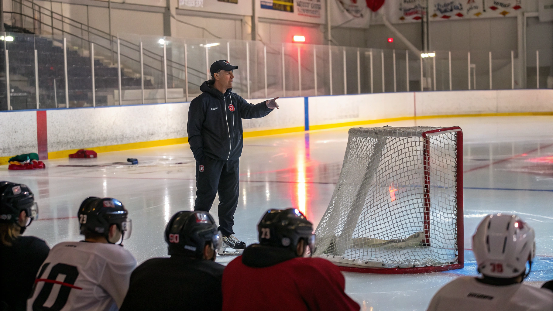 Tableau tactique pour entraîneur de dek hockey